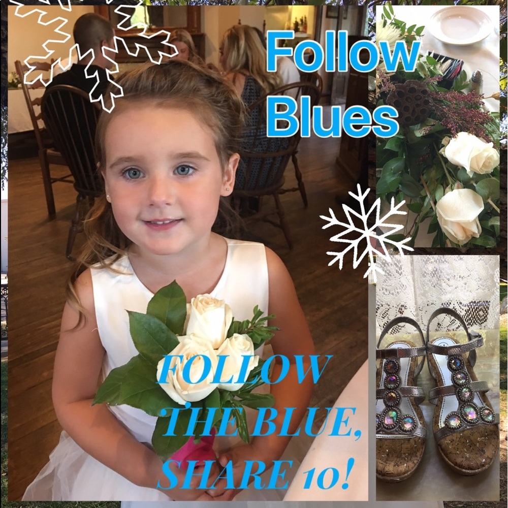 Follow my 🔷 BLUES (I have lots), share 10 items